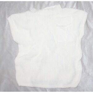 Grayson Mini Girls Knit Sweater in White 4T